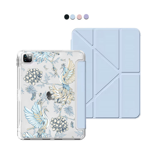 iPad Y-Fold Flip Cover - Peacock 5.0