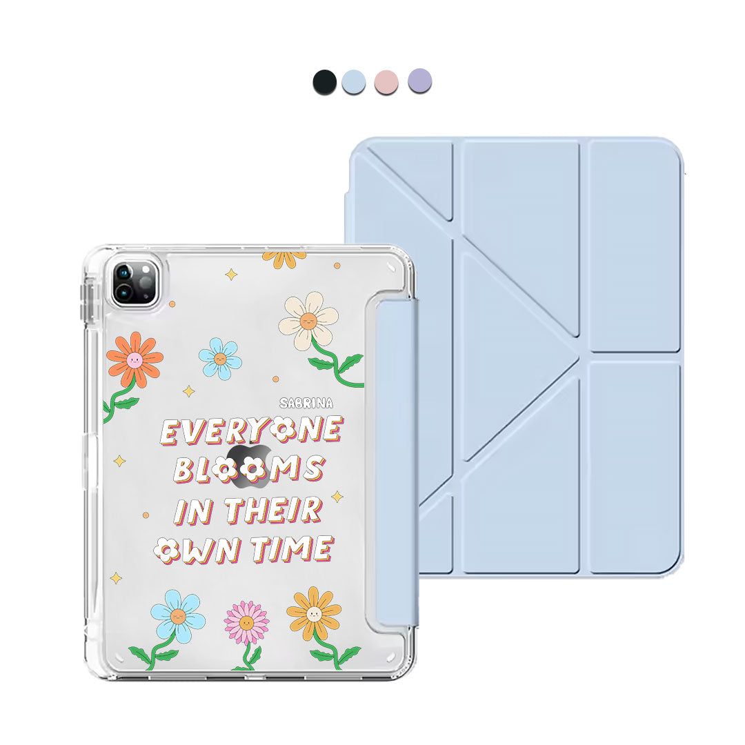 iPad Y-Fold Flip Cover - Blooms