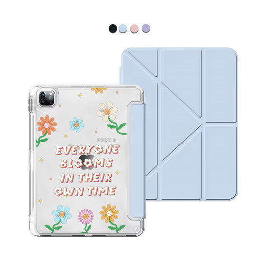 iPad Y-Fold Flip Cover - Blooms