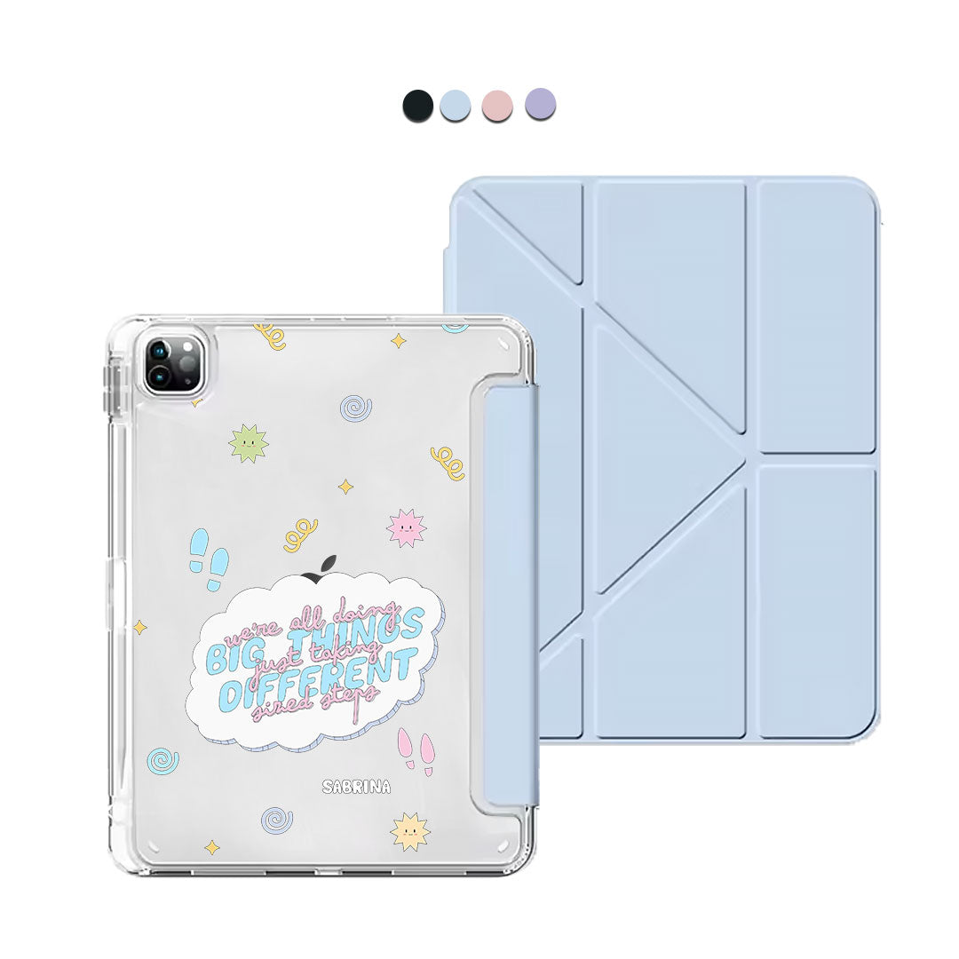 iPad Y-Fold Flip Cover - Different Steps