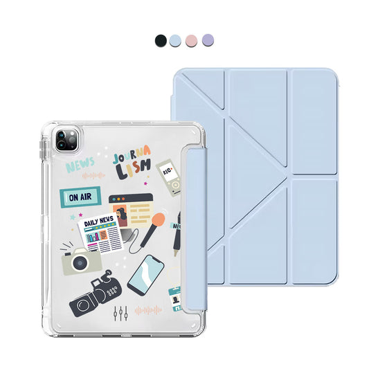 iPad Y-Fold Flip Cover - Journalism