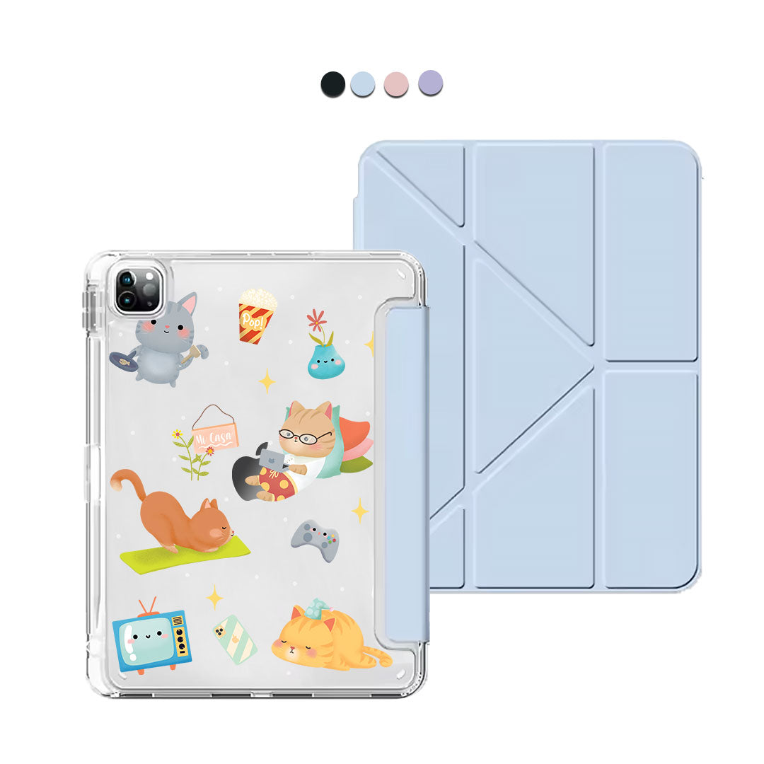 iPad Y-Fold Flip Cover - Stay Home