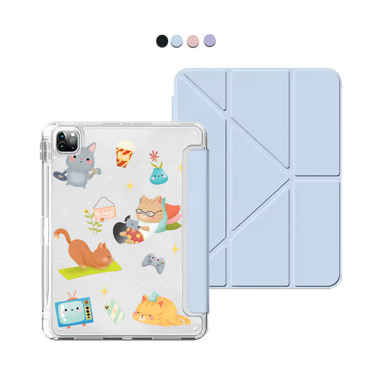 iPad Y-Fold Flip Cover - Stay Home