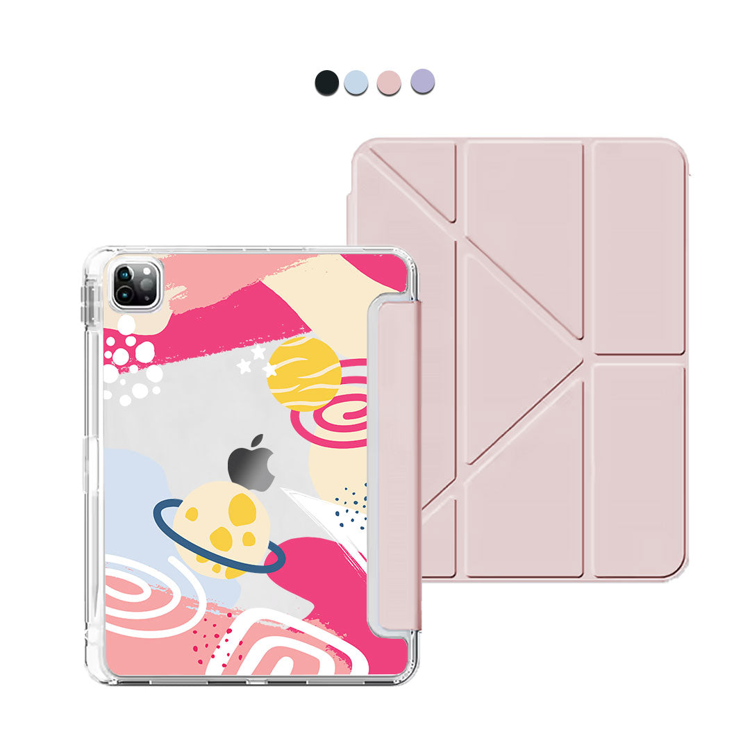 iPad Y-Fold Flip Cover - Abstract Planet 1.0