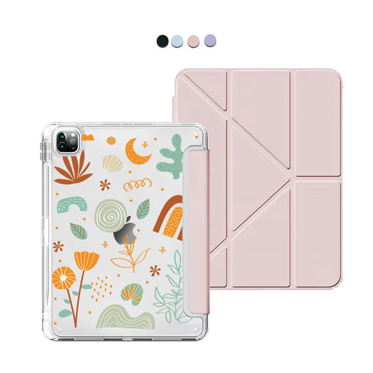iPad Y-Fold Flip Cover - Autumn Botanical
