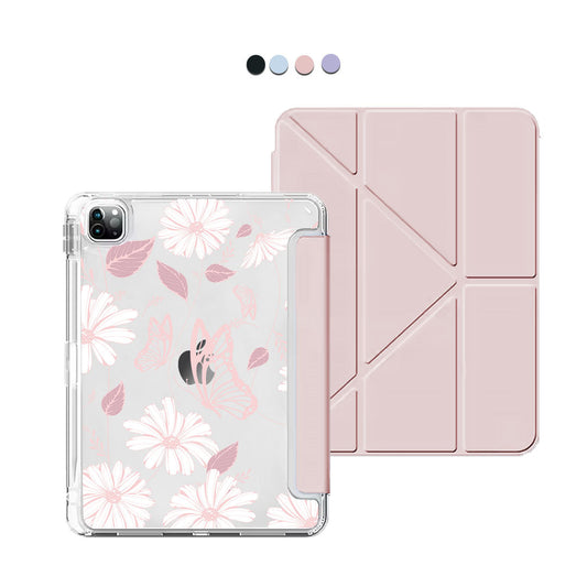 iPad Y-Fold Flip Cover - Butterfly & Daisy
