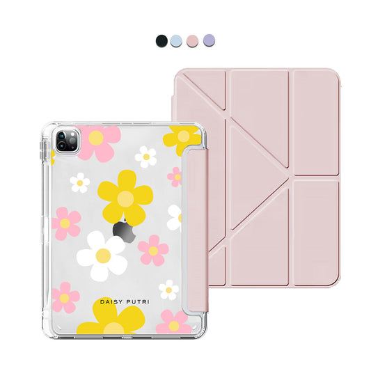 iPad Y-Fold Flip Cover - Daisy Fresh
