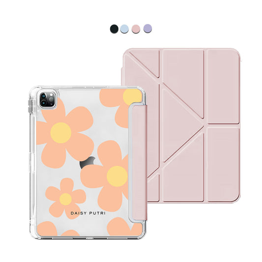 iPad Y-Fold Flip Cover - Daisy Love