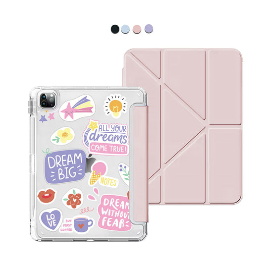 iPad Y-Fold Flip Cover - Dream Sticker Pack