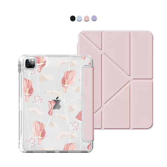 iPad Y-Fold Flip Cover - Easter Lily