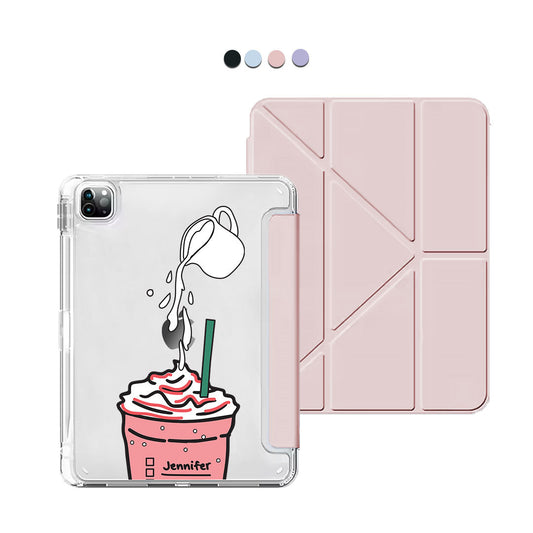 iPad Y-Fold Flip Cover - Raspberry Frappe