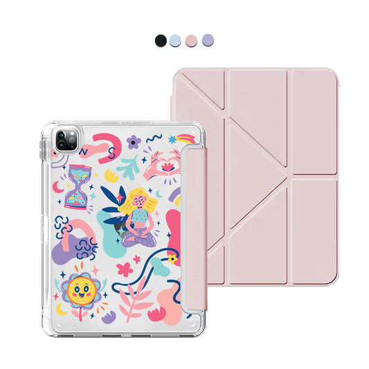 iPad Y-Fold Flip Cover - Heather