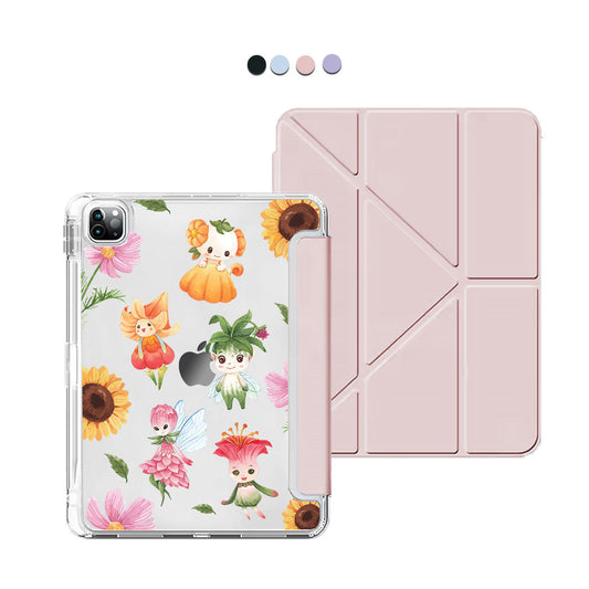 iPad Y-Fold Flip Cover - Magical Garden