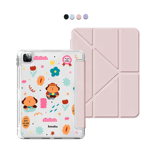 iPad Y-Fold Flip Cover - Selflove Garden