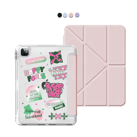iPad Y-Fold Flip Cover - TXT Temptation