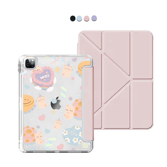 iPad Y-Fold Flip Cover - Cake Party