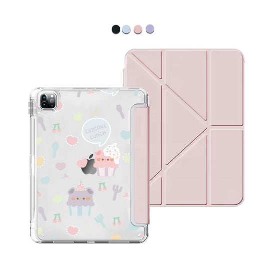 iPad Y-Fold Flip Cover - Cupcake