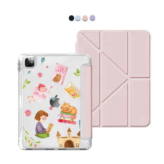 iPad Y-Fold Flip Cover - Fairy Cat