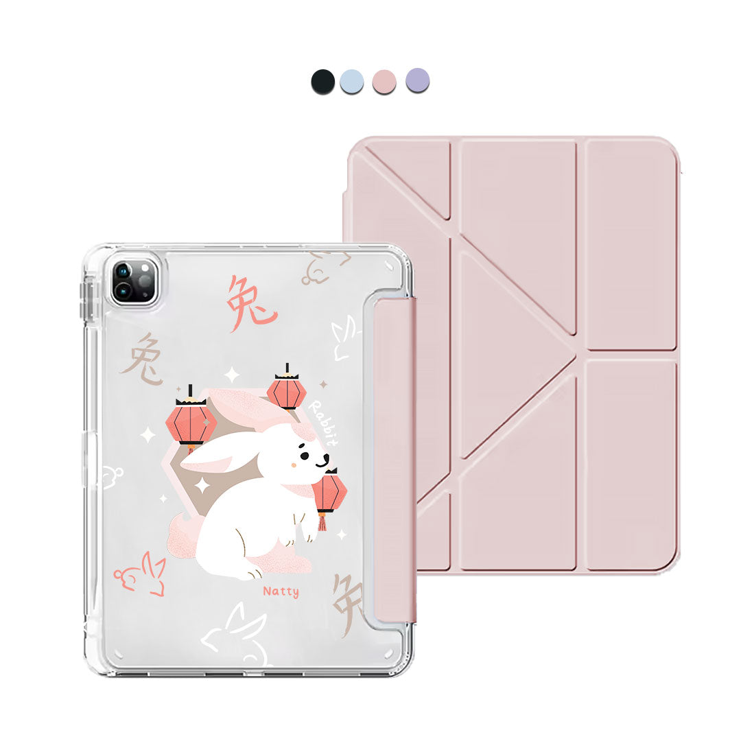 iPad Y-Fold Flip Cover - Rabbit (Chinese Zodiac / Shio)