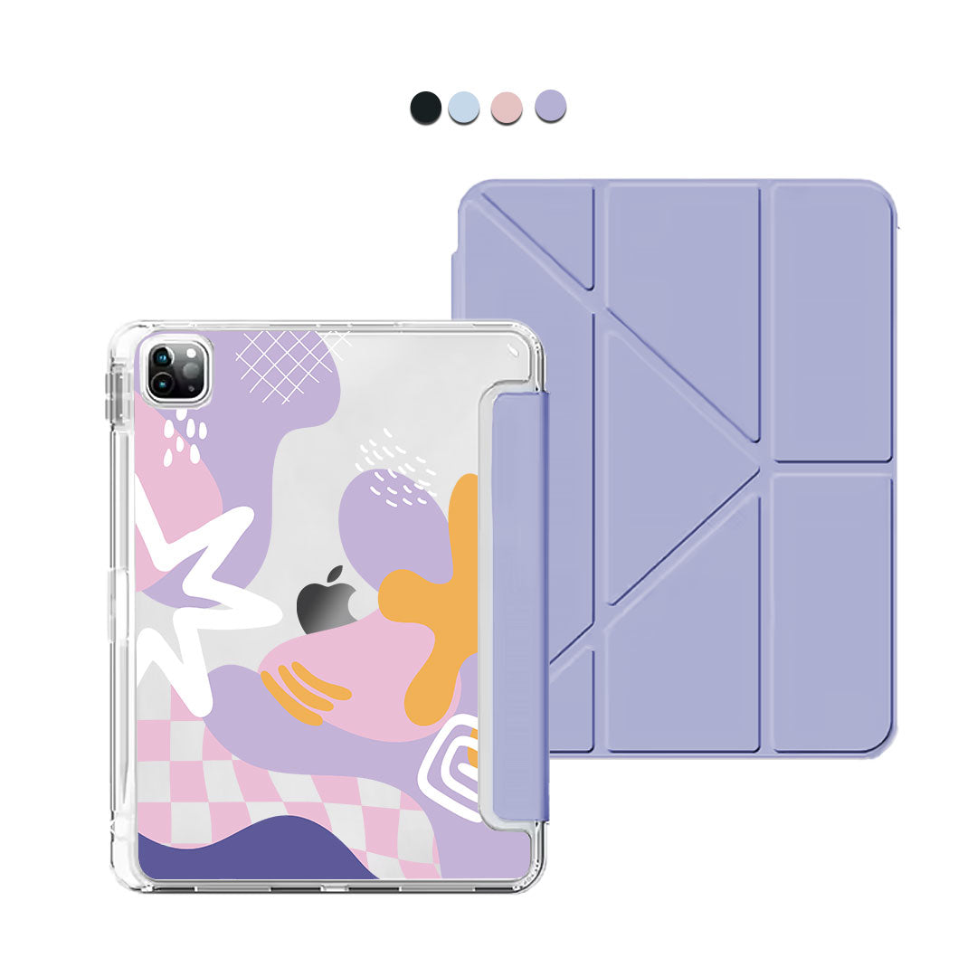 iPad Y-Fold Flip Cover - Abstract Flower 4.0