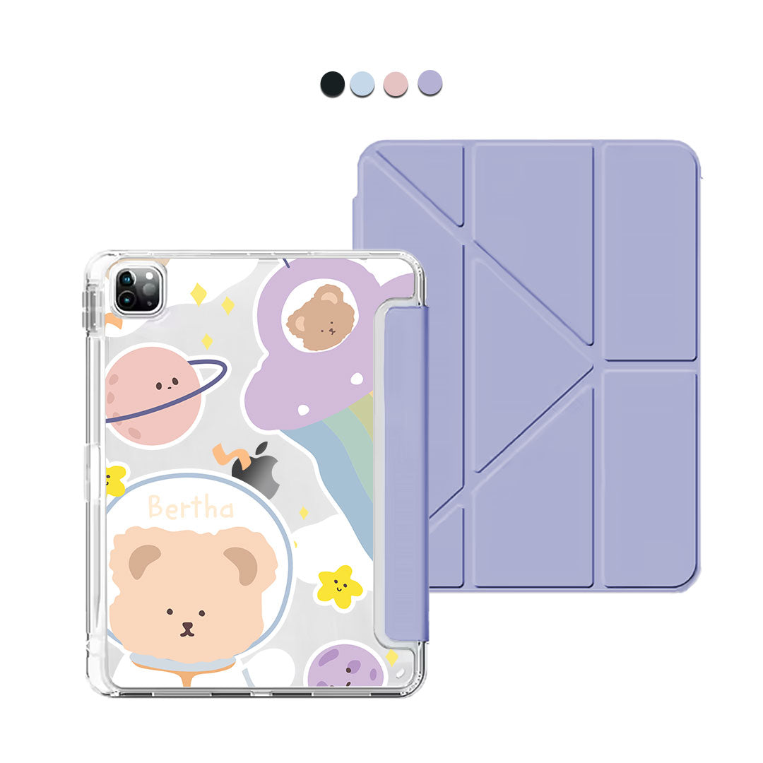 iPad Y-Fold Flip Cover - Astro Bear