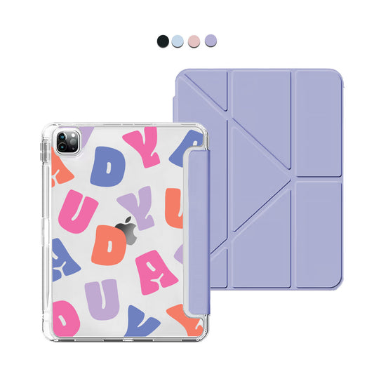 iPad Y-Fold Flip Cover - Chubby Monogram