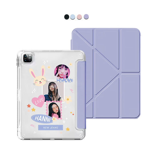 iPad Y-Fold Flip Cover - Face Grid Frame
