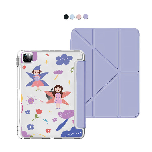 iPad Y-Fold Flip Cover - Fairy Pattern