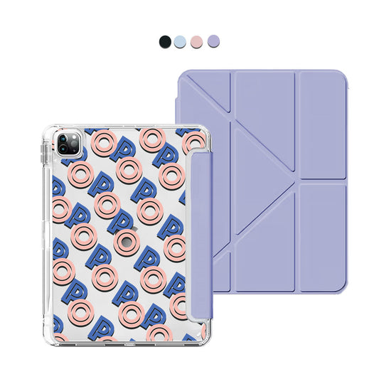 iPad Y-Fold Flip Cover - Initial Monogram 1.0