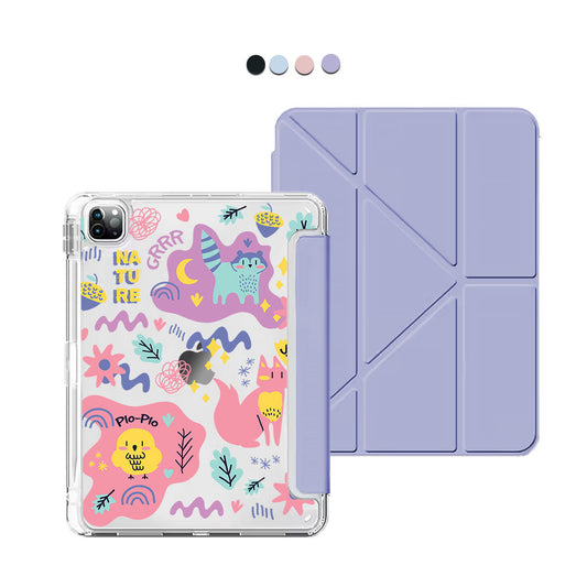 iPad Y-Fold Flip Cover - Pio n Friends