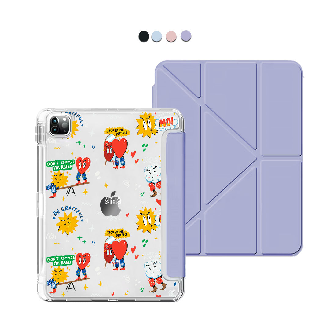 iPad Y-Fold Flip Cover - Selfless Love 2.0