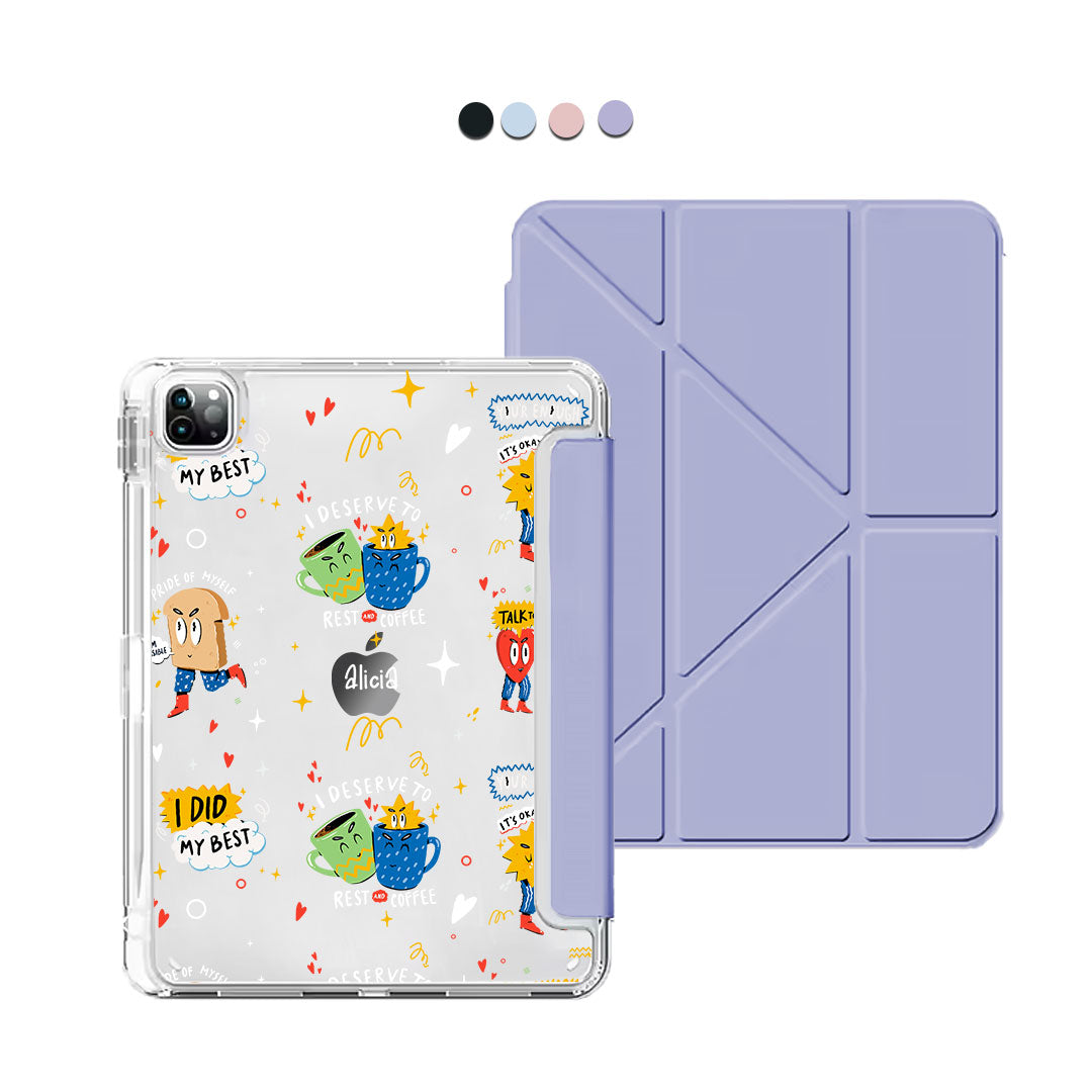 iPad Y-Fold Flip Cover - Selfless Love 3.0