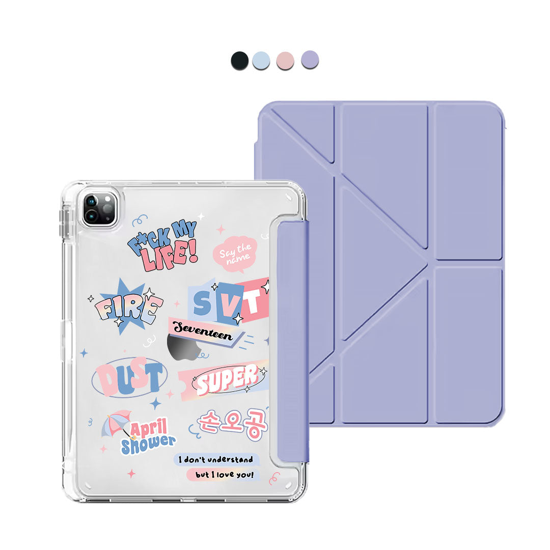 iPad Y-Fold Flip Cover - Seventeen Super