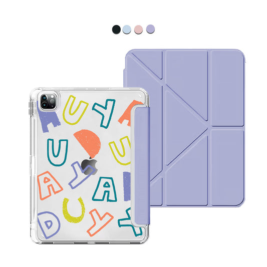 iPad Y-Fold Flip Cover - Weird Monogram