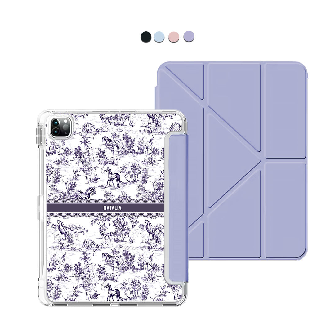 iPad Y-Fold Flip Cover - Horse