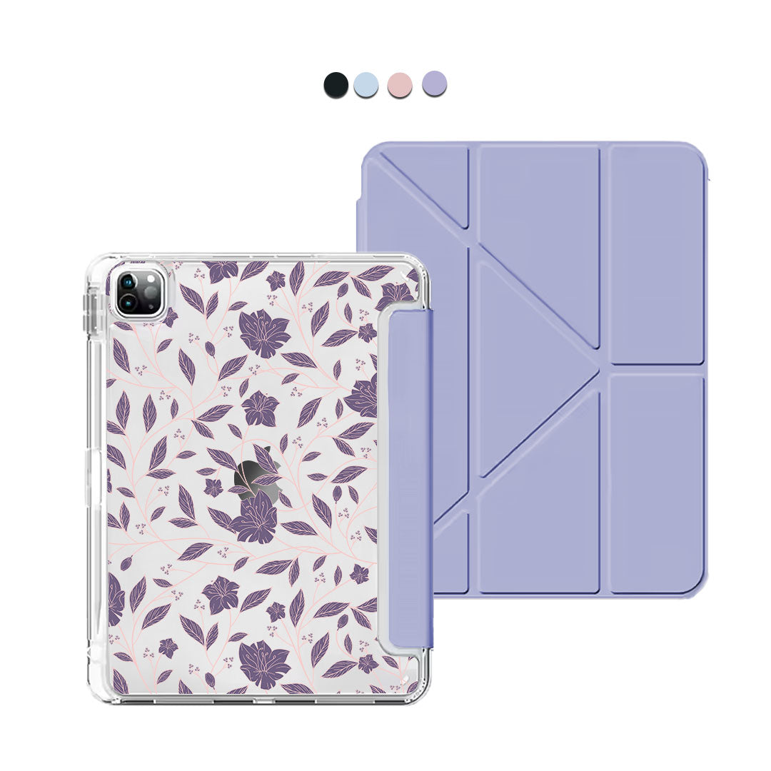 iPad Y-Fold Flip Cover - Sketchy Flower 4.0