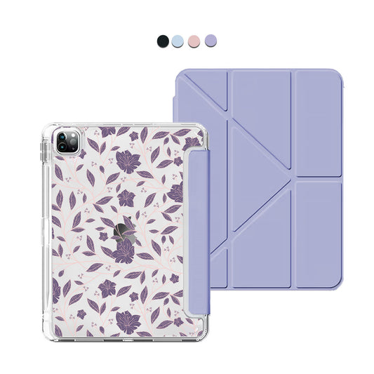 iPad Y-Fold Flip Cover - Sketchy Flower 4.0
