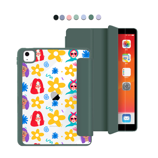 ฝาพับอะคริลิกสำหรับ iPad - Daisy Faces