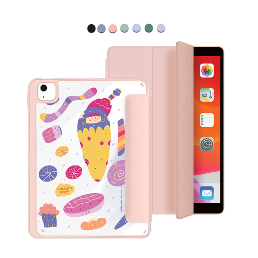 ฝาพับอะคริลิกสำหรับ iPad - ลาย Doodle ขนมหวาน