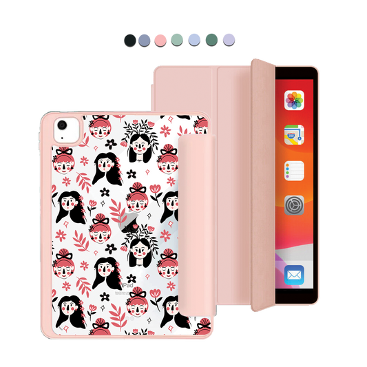 ฝาพับอะคริลิกสำหรับ iPad - Flowery Faces