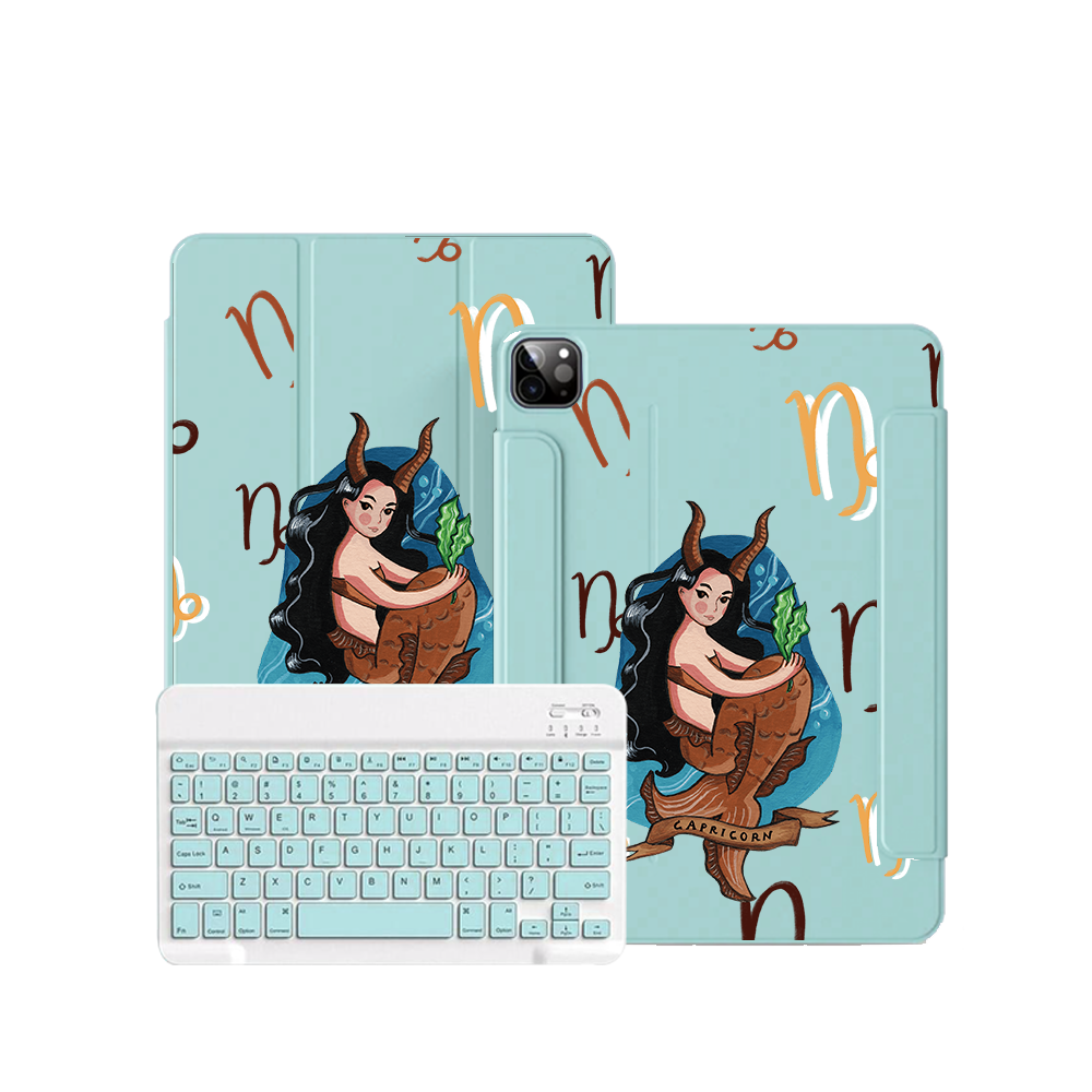 غطاء قابل للطي بلوحة مفاتيح لاسلكية لأجهزة iPad / Android Tab - برج الجدي