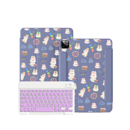 ฝาพับคีย์บอร์ดไร้สายสำหรับ iPad / Android Tab - ปาร์ตี้สุดสนุก