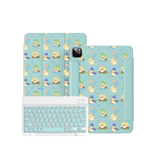 ฝาพับคีย์บอร์ดไร้สายสำหรับ iPad / Android - Little Duck
