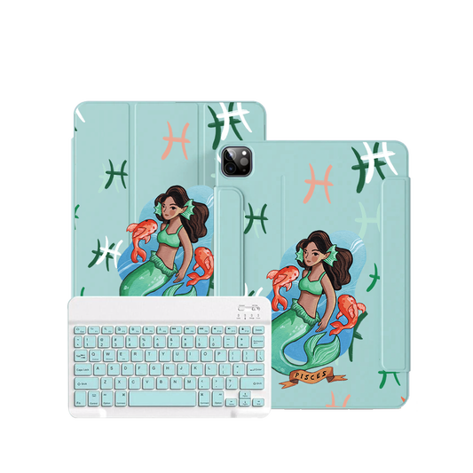 ฝาพับคีย์บอร์ดไร้สายสำหรับ iPad / Android - ราศีมีน