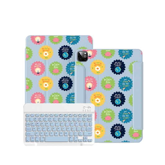 ฝาพับคีย์บอร์ดไร้สายสำหรับ iPad / Android - แสตมป์เตือนความจำ