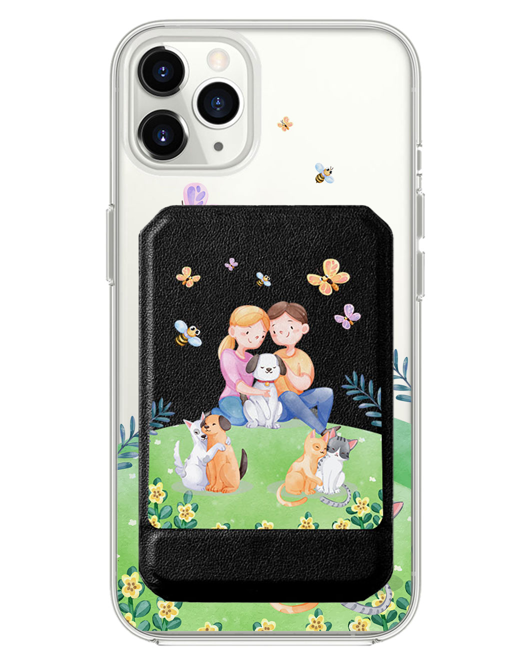 iPhone Magnetic Multifold Wallet - Adorable Animals