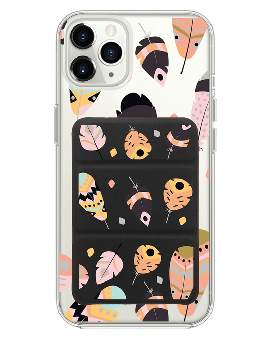 เคสพับสามทบแม่เหล็กสำหรับ iPhone - Feathers