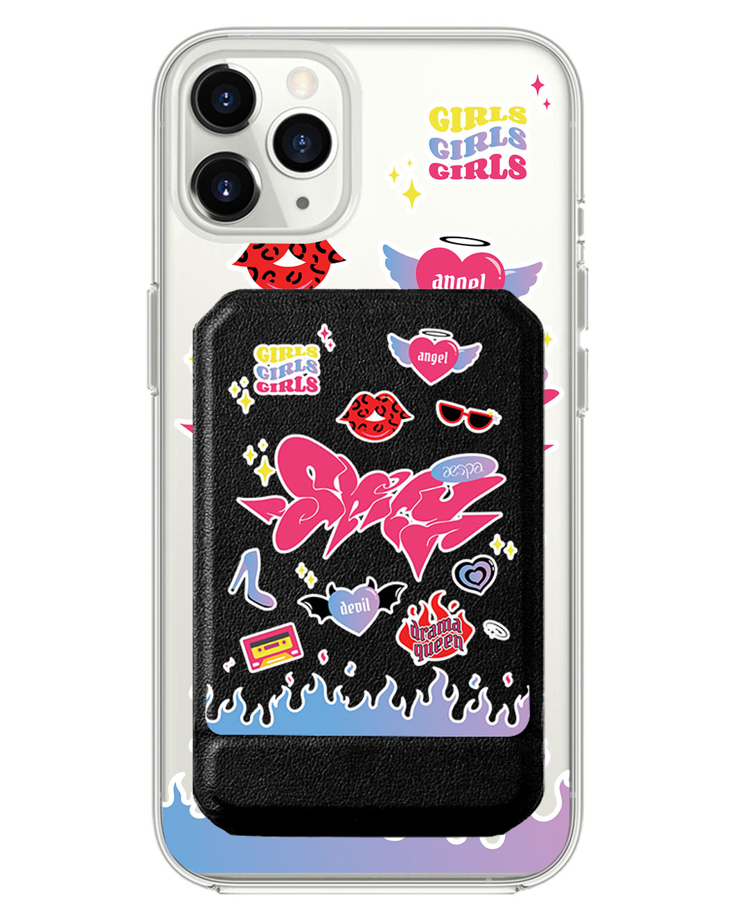 iPhone Magnetic Multifold Wallet - Aespa Spicy