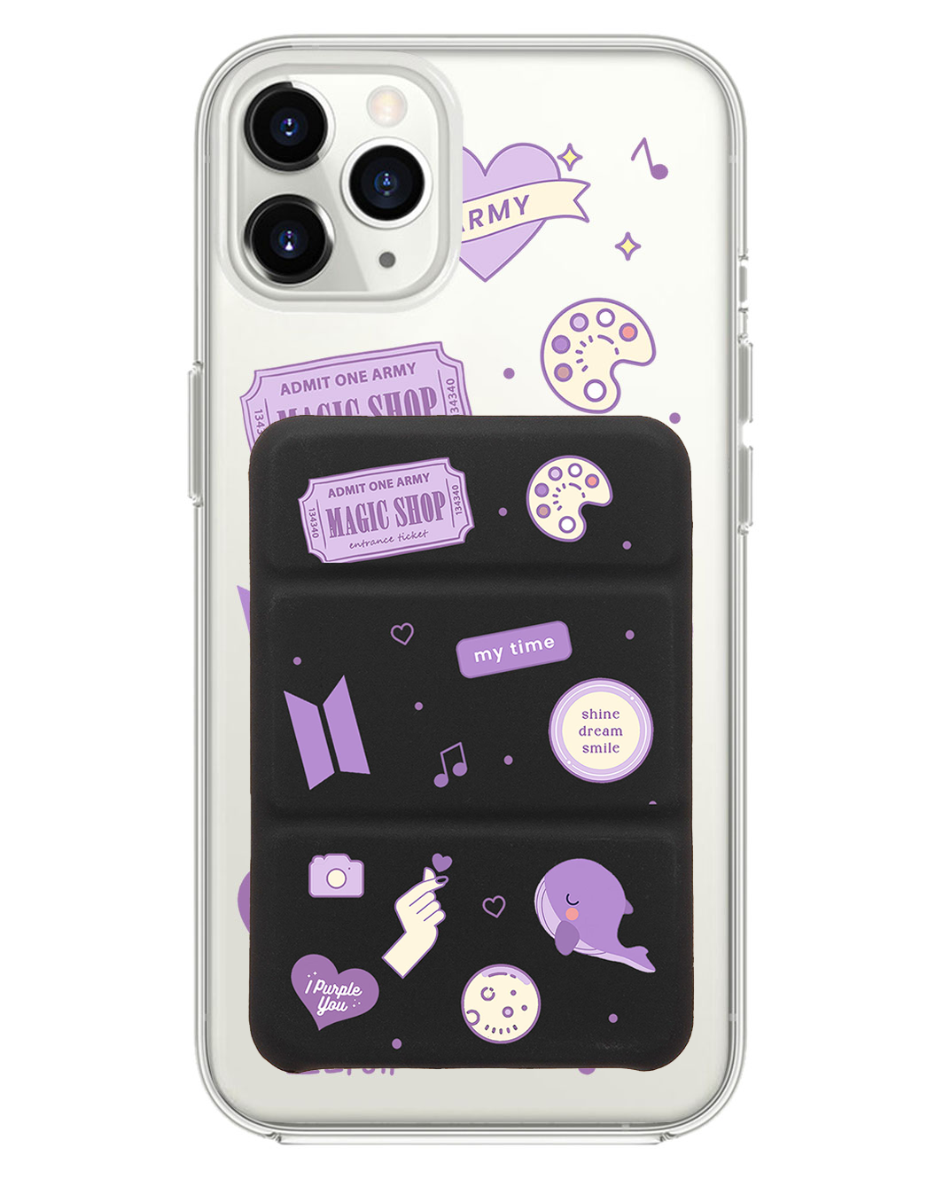 เคสพับสามทบแม่เหล็กสำหรับ iPhone - BTS Proof
