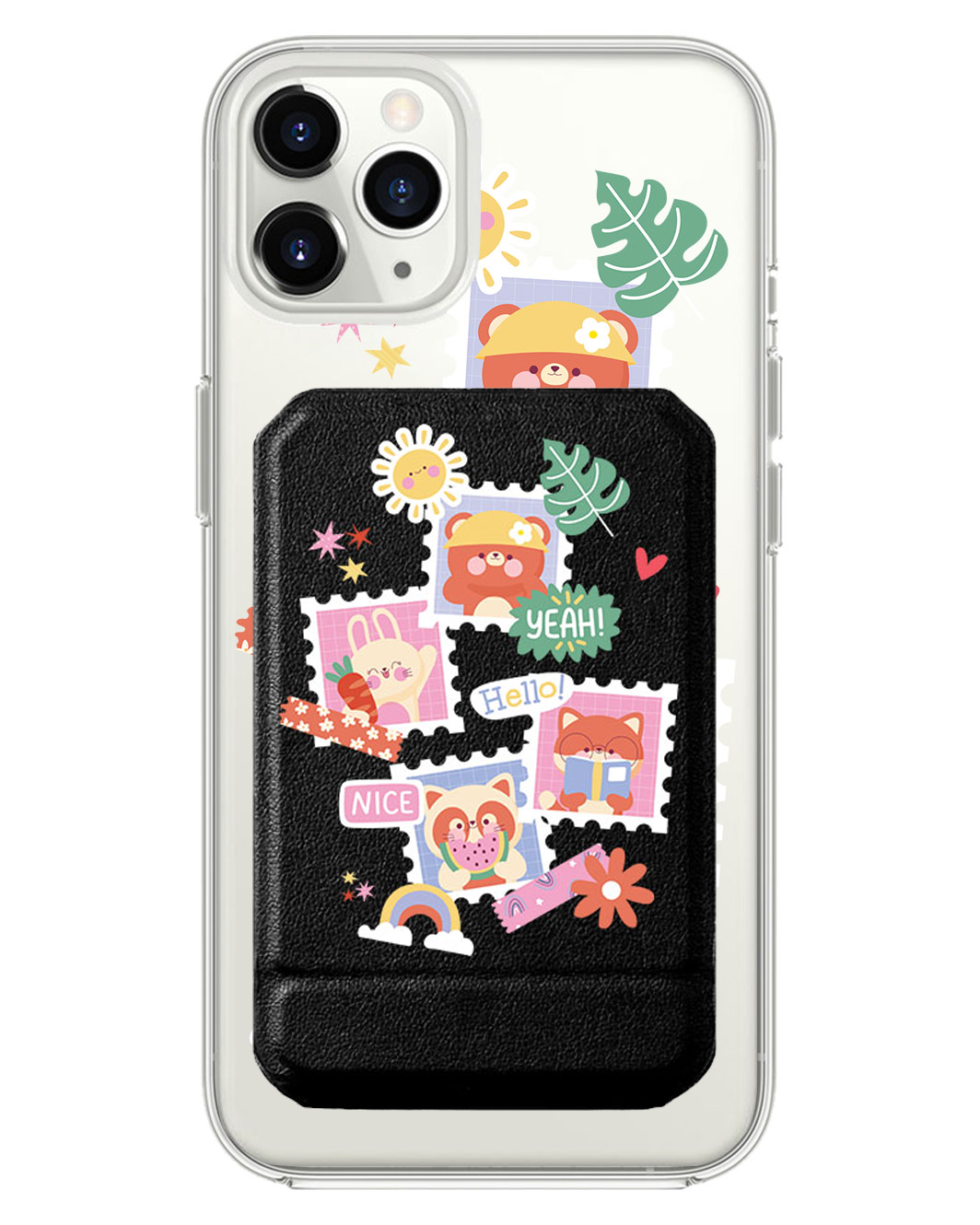iPhone Magnetic Multifold Wallet - Animal Squad